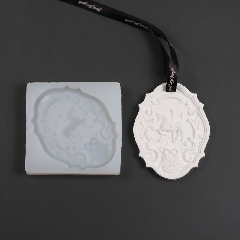 Aromatherapy Tablet Mold,Carousel Silicone Mold,Beeswax Candle Mold,Scented Candle Mold,Decoration Mold,Candle Making,Handmade Mold