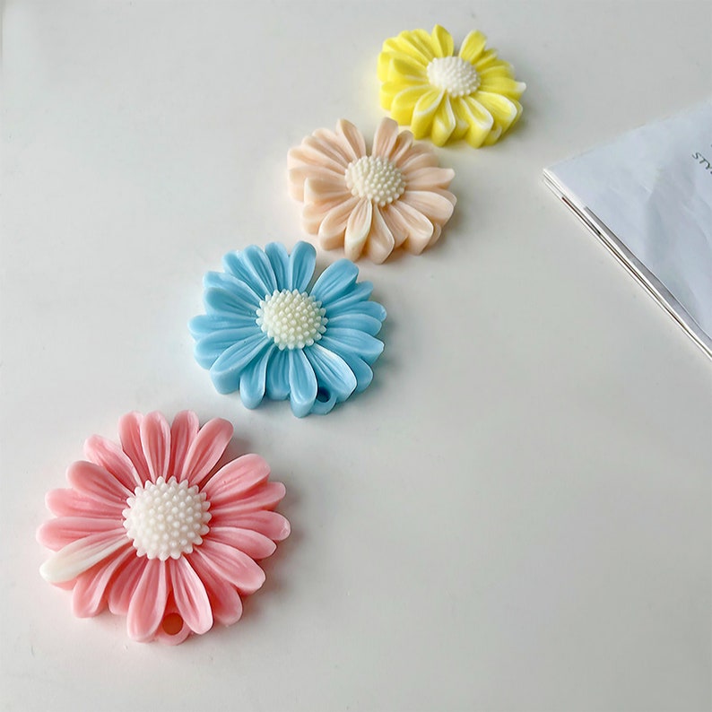Flower Silicone Mold,Daisy Resin Mold,Sun Flower Resin Mold,Scented Plaster Flower Mold,Flower Soap Silicon Mold