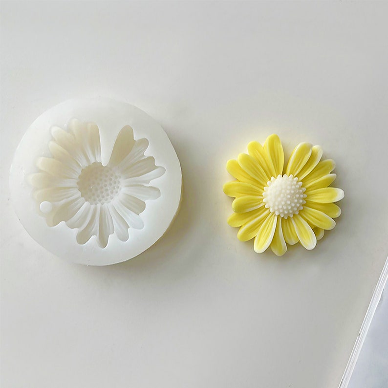 Flower Silicone Mold,Daisy Resin Mold,Sun Flower Resin Mold,Scented Plaster Flower Mold,Flower Soap Silicon Mold