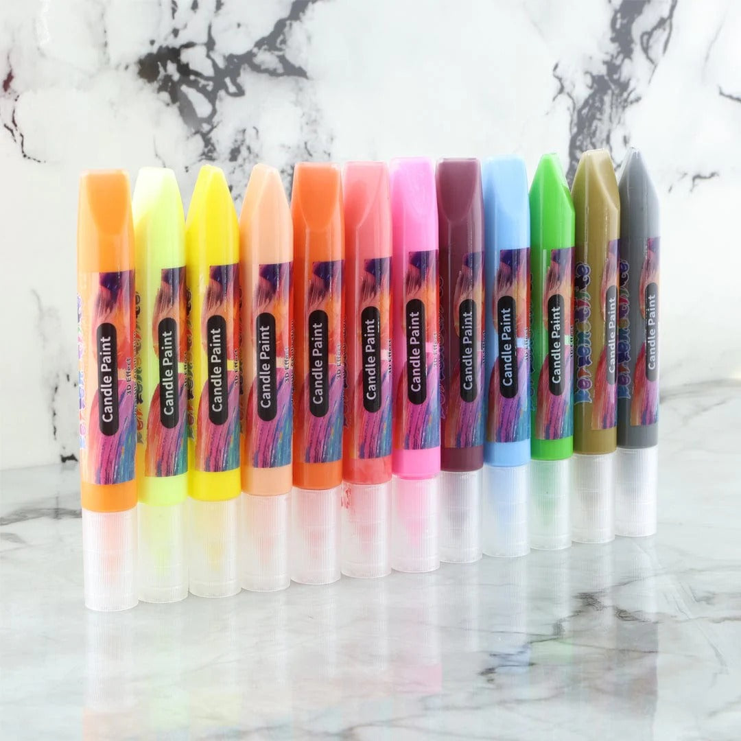 12 in 1 Candle Paint Set