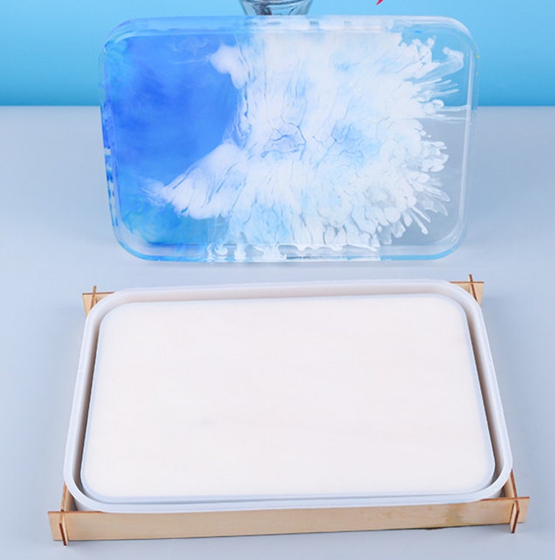 Large rectangle silicone tray mold with support bracket, big tray mold, silicone tray mold , rectangular plate