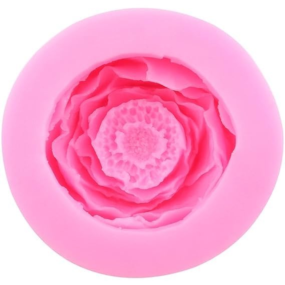 3D peony flower silicone mold