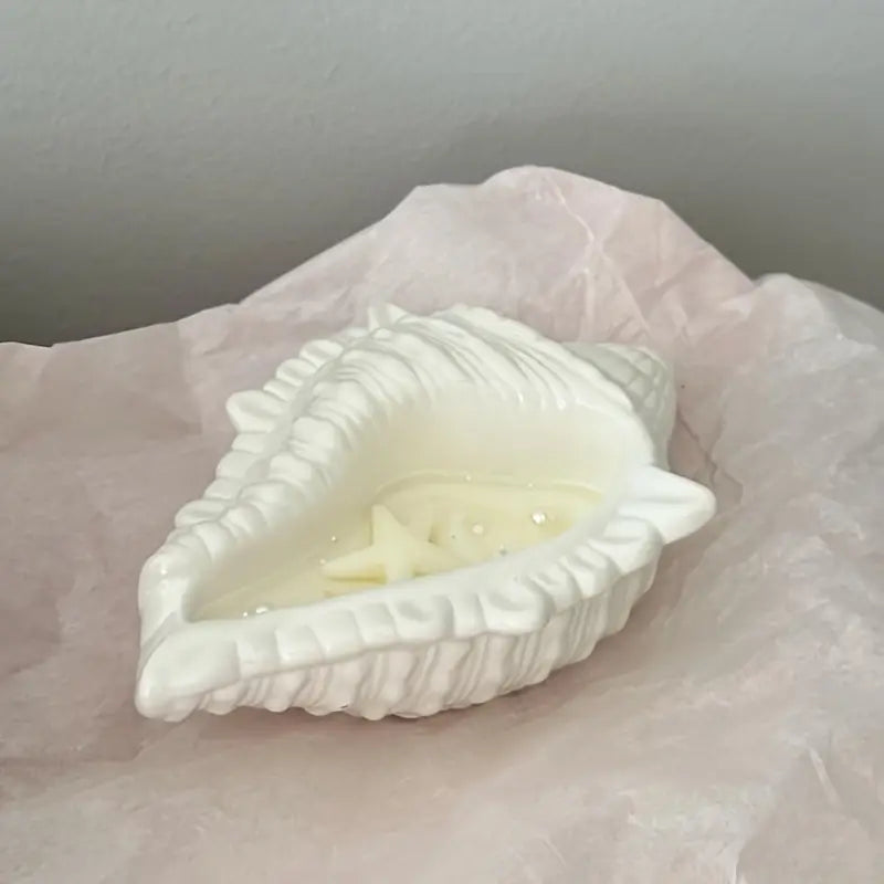 3D Seashell & Conch Silicone Mold for Candle Holders - Epoxy Resin Casting, DIY Plaster & Concrete Storage Boxes, Home Decor Planters & Clay Flower Pots