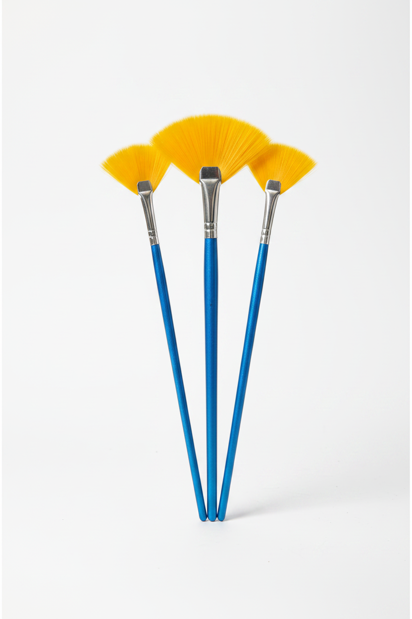 Wei Yi Artist Fan Brush Set — 3 PCS