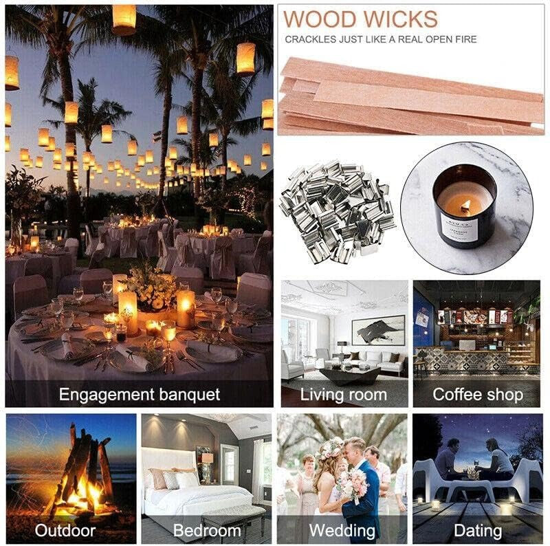 Wooden Candle Wicks 1mm – Crackling Wick for Soy & Paraffin Candles