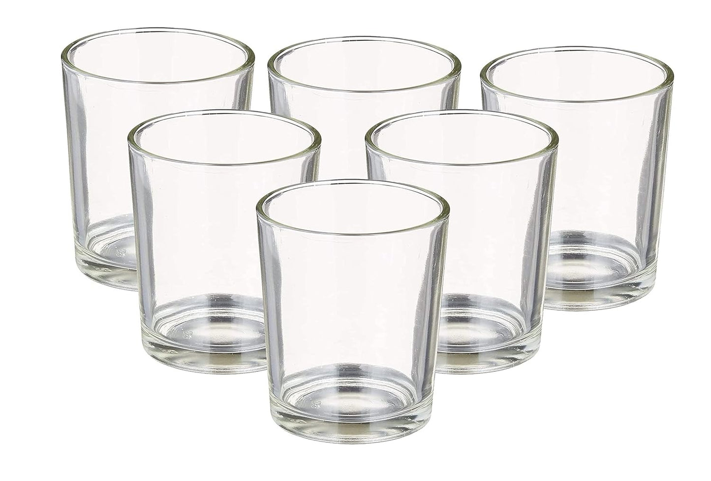 Shot Glasses for Candle Making, 1.5 inch Transparent Glass