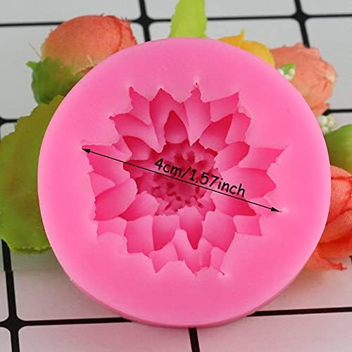 3D Beautiful Lotus Chrysanthemum Flowers Wedding Cake Decorating Tools DIY Baking Fondant Silicone Mold