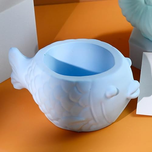 Fish Conch Flower Pots Mould | Fish Plant Pot Moulds,Silicone Planter Mold, Fish Conch Flower Pots Mould