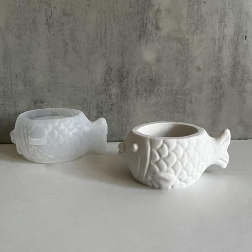 Fish Conch Flower Pots Mould | Fish Plant Pot Moulds,Silicone Planter Mold, Fish Conch Flower Pots Mould