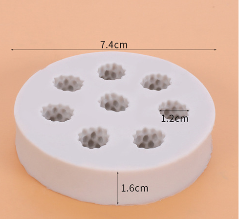3D Raspberry Mould for Chocolate Candy & Soap MakingāSilicone Mould for DIY Activity, Homemade Resin Clay Art Kitchen Baking Cake Decoration Reusable & Food Grade (White 08-Cavities) 1-Pc
