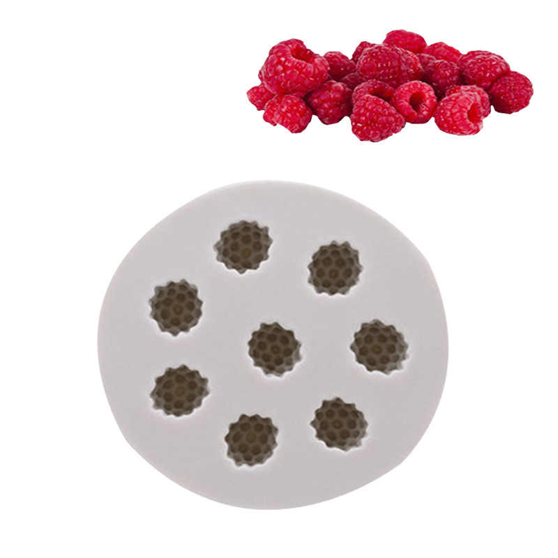 3D Raspberry Mould for Chocolate Candy & Soap MakingāSilicone Mould for DIY Activity, Homemade Resin Clay Art Kitchen Baking Cake Decoration Reusable & Food Grade (White 08-Cavities) 1-Pc