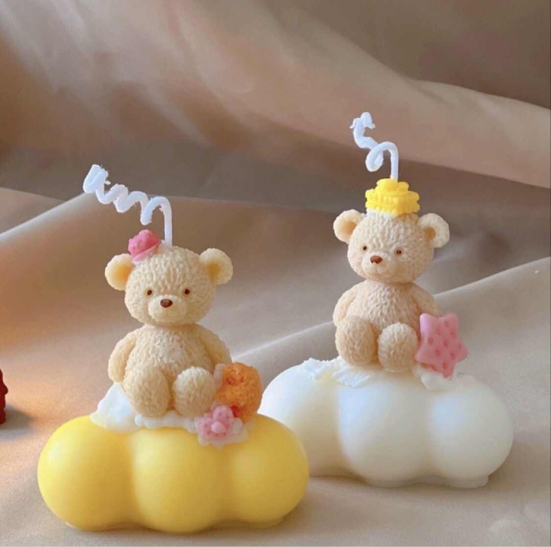 DIY 3D Bear Aromatherapy Candle Mold Cartoon Bear