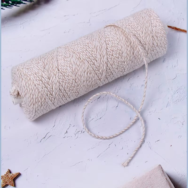 Paper Interweaved Wick Roll Smokeless 100% Natural Eco Braided Candle Cotton Wick Roll
