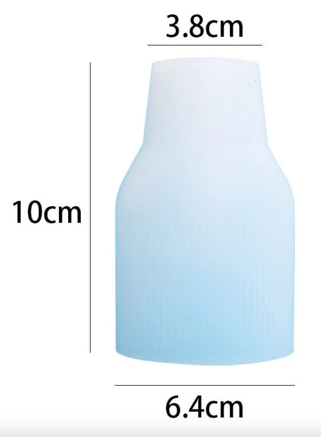 3D Striped Plaster Vase Silicone Molds DIY Vase Concrete Clay Cement Epoxy Resin Mold Gardening Decoration