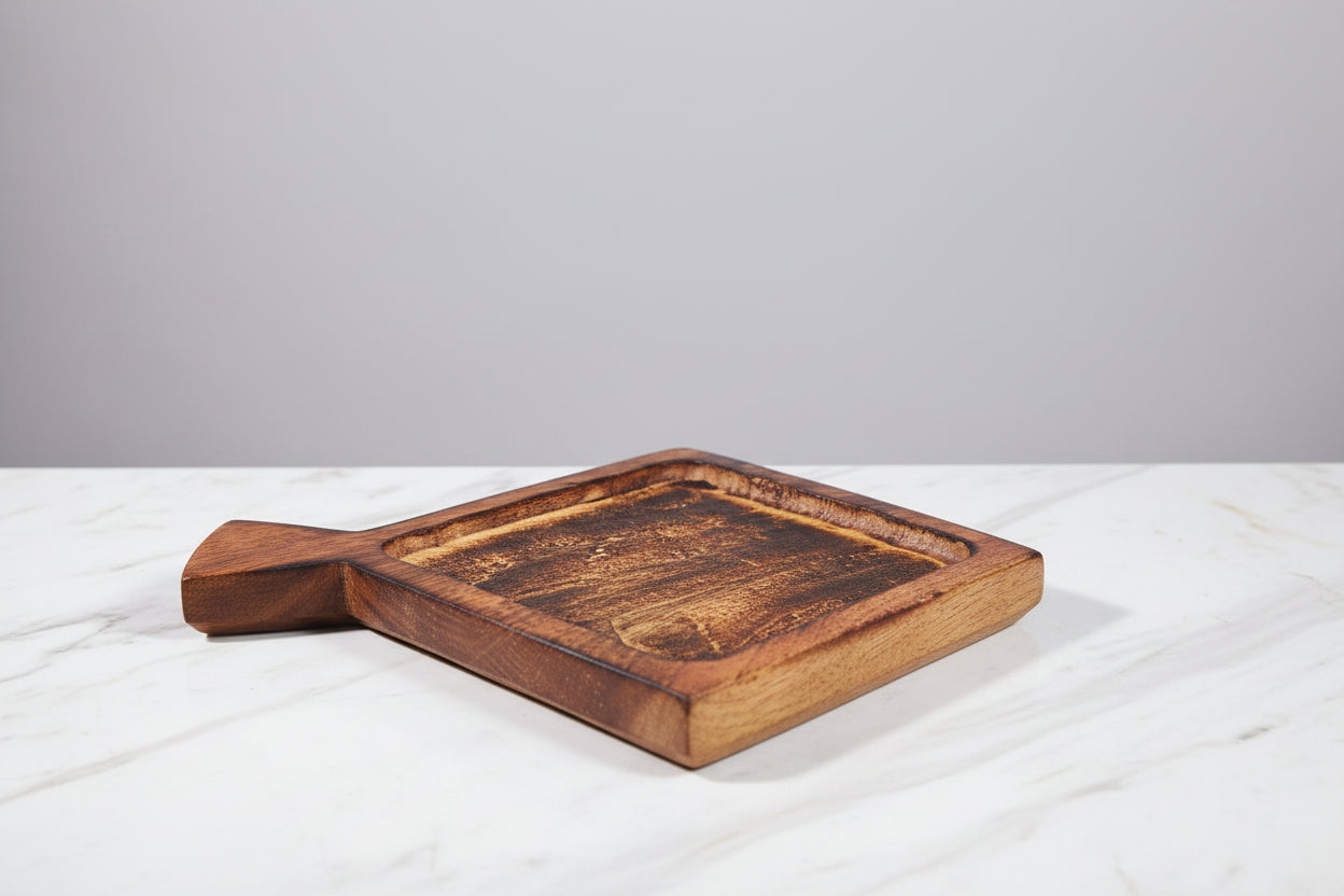 Kite Shape Wooden Container – Natural Wood Candle Vessel & Craft Storage
