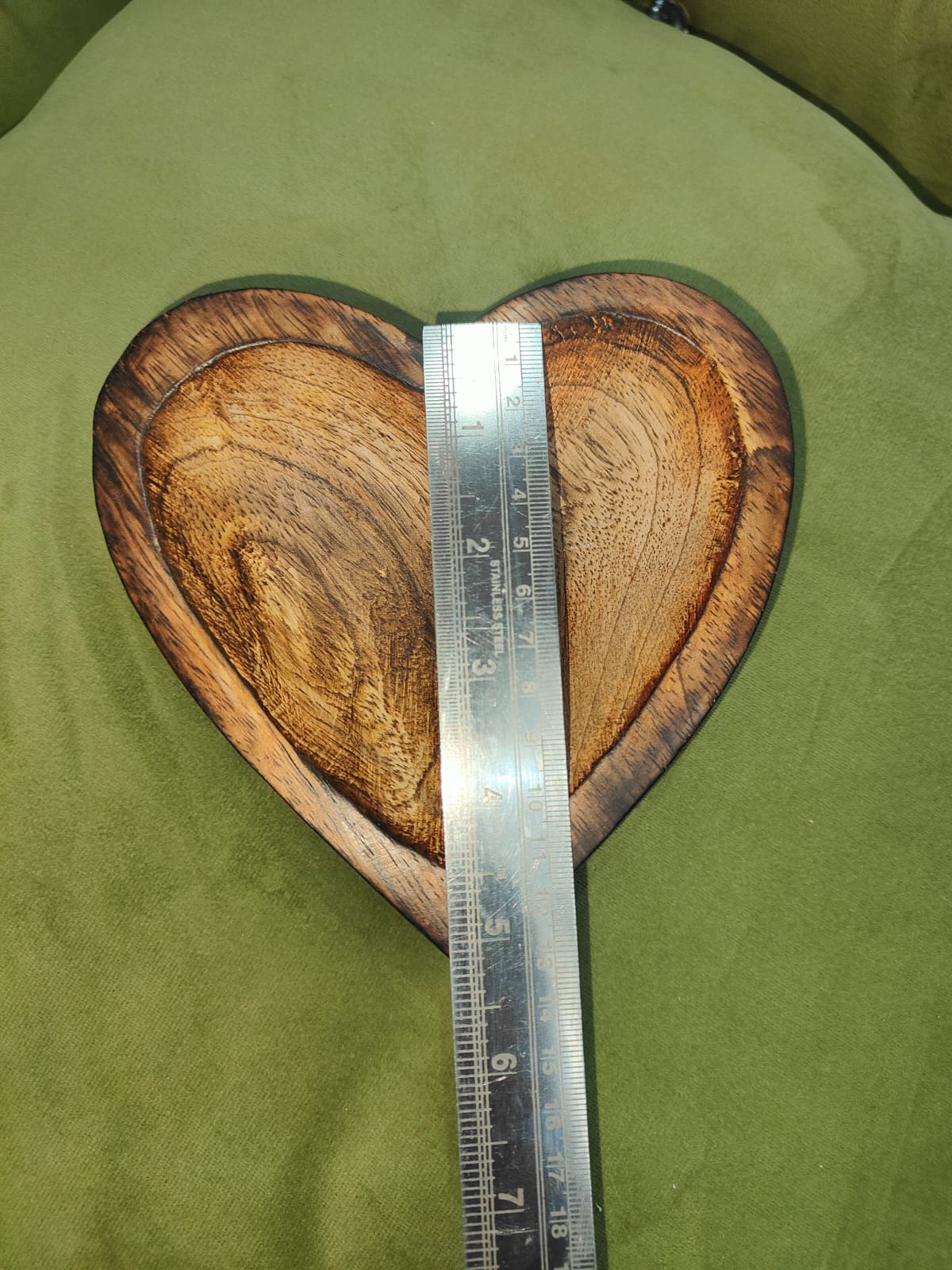Wooden Bowl for Candles - Heart Shape