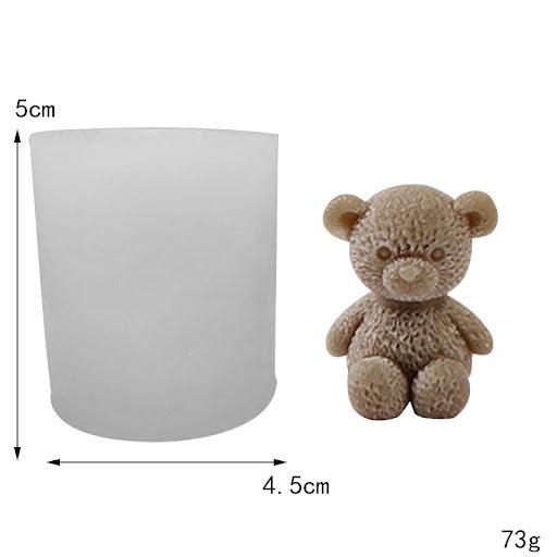 DIY 3D Bear Aromatherapy Candle Mold Cartoon Bear