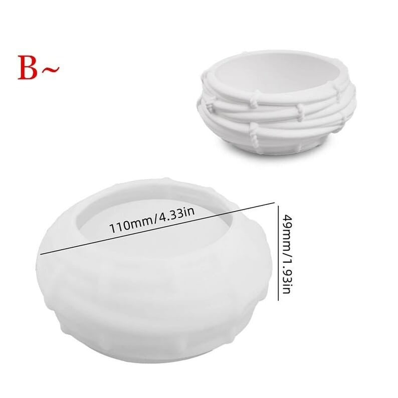 Bird Nest Silicone Candle Mould | Concrete & Resin Nest Mould | Size A & B