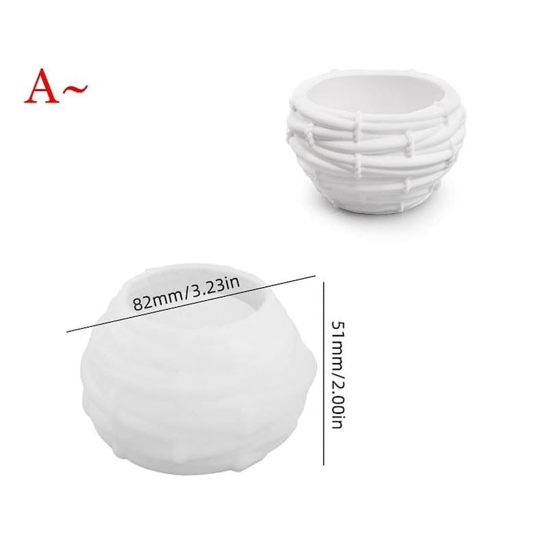 Bird's nest silicone mold for novelty candles and decorative resin crafts