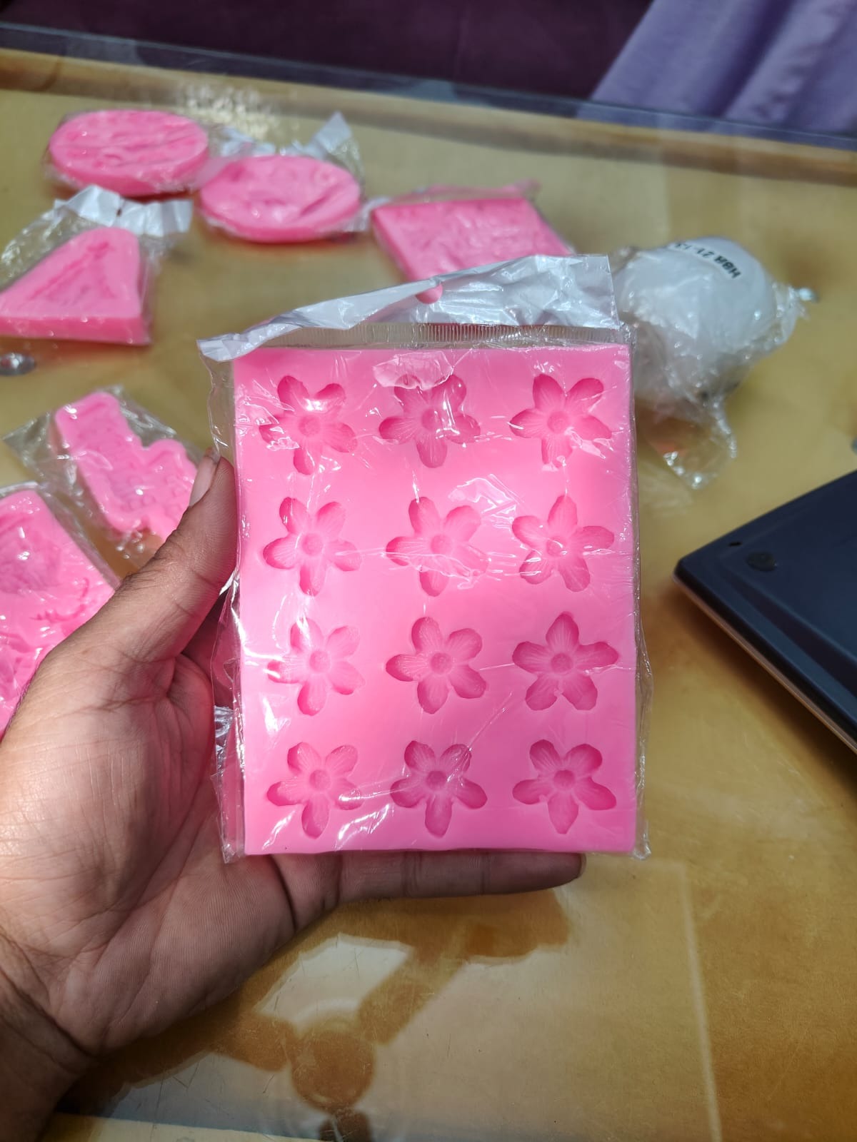 Cherry Blossom Flower Silicone Mould – 15 Cavity Fondant, Soap & Resin Mould