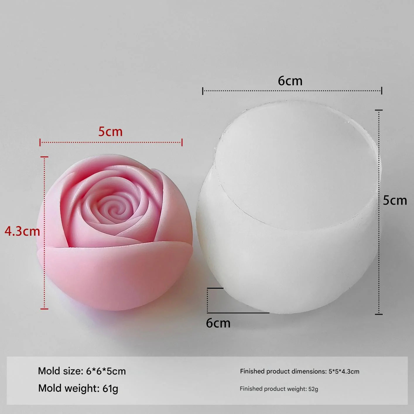 3D Rose Candle Silicone Mold-Rose Flowers Candle Mold-Rose Bouquet Candle Mold-Valentine Rose Candle Mold-Aromatherapy Plaster Decor Mold