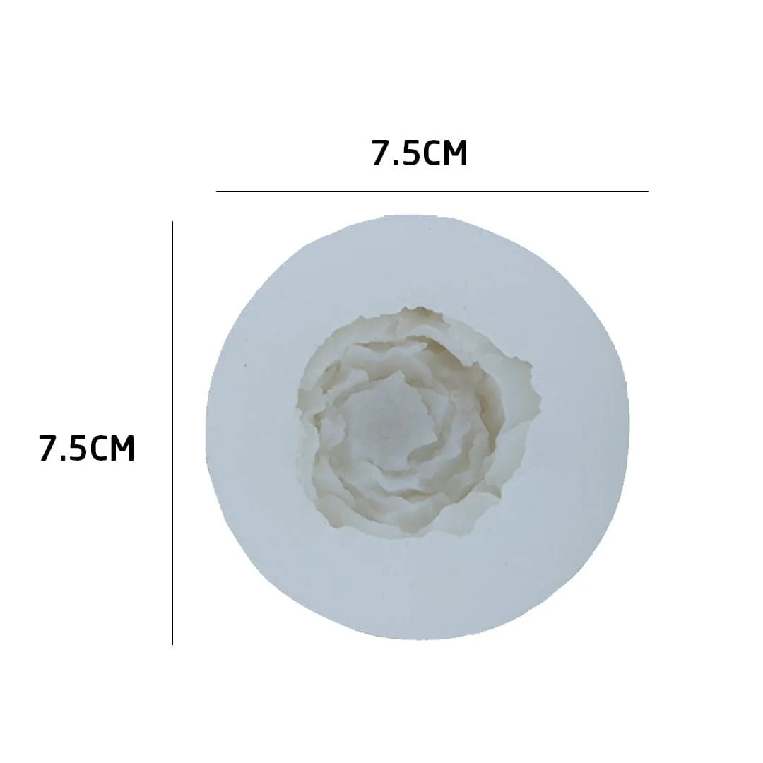 Peony Flower Silicone Mold Non Toxic Handmade Candle Cake Jellies Accessory