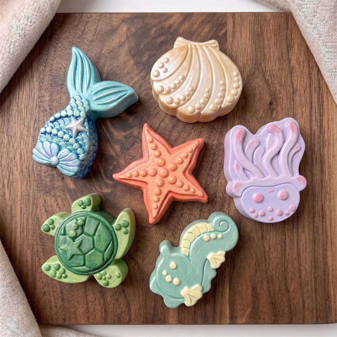 Ocean Theme Silicone Mould — 6 Cavity