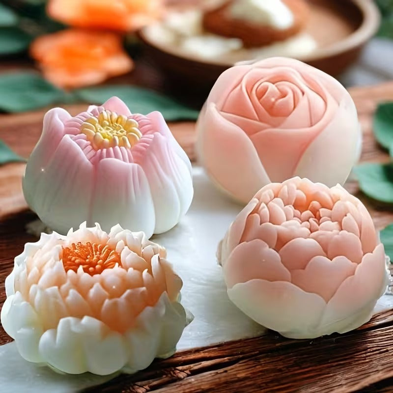 Flower Silicone Mould – 3D Floral Candle, Soap & Resin Mould