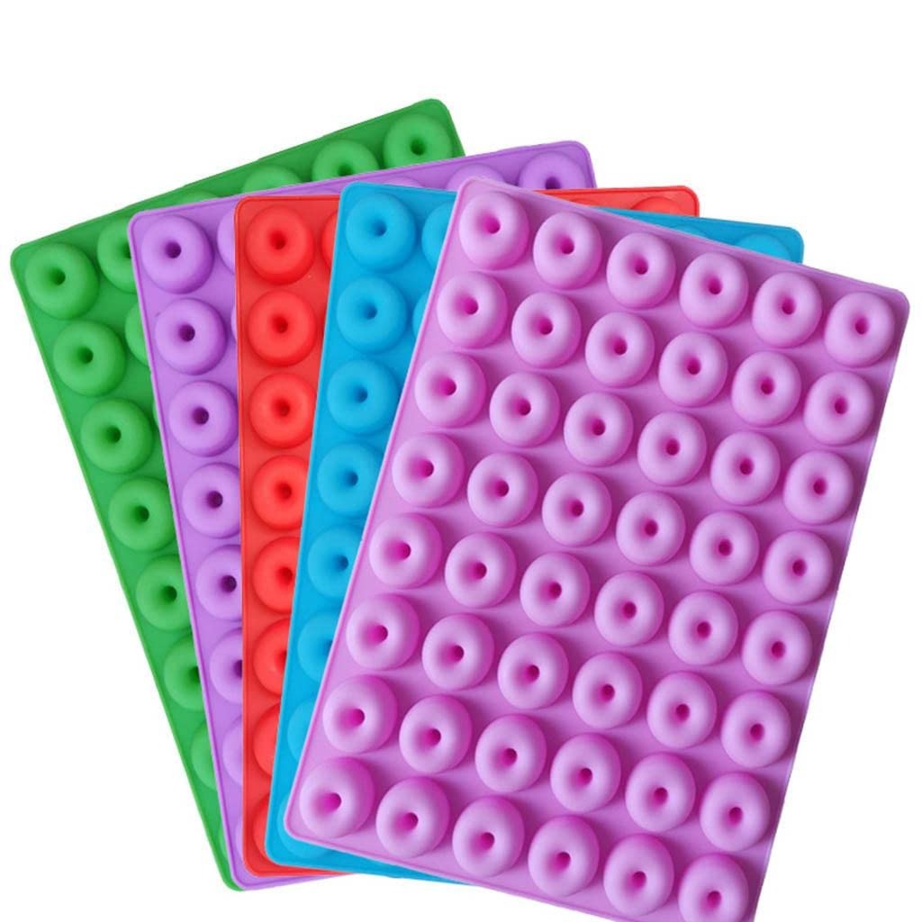 Mini Donut Silicone Mould – 48 Cavity Chocolate, Biscuit & Cake Decoration Mould