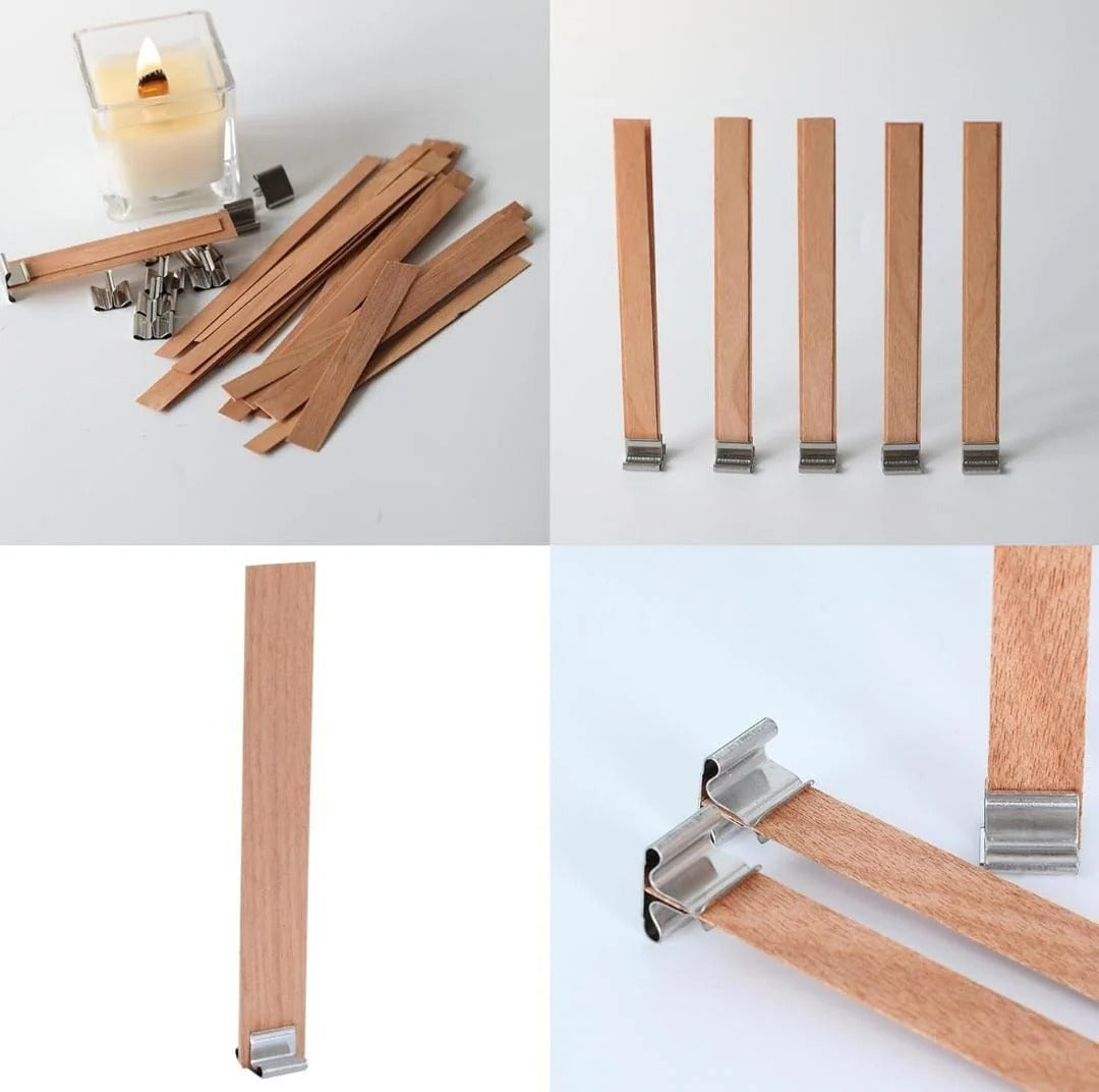 Wooden Wicks, 10 pcs
