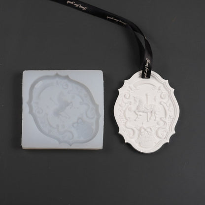Aromatherapy Tablet Mold,Carousel Silicone Mold,Beeswax Candle Mold,Scented Candle Mold,Decoration Mold,Candle Making,Handmade Mold