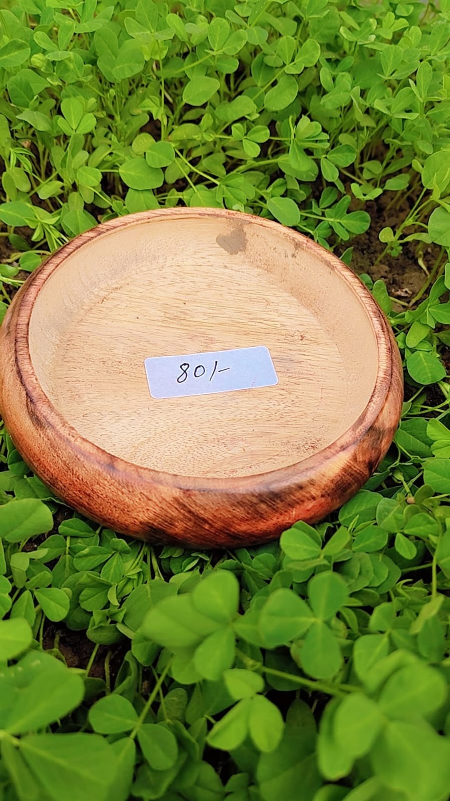 Wooden Candle Round Curve Bowl