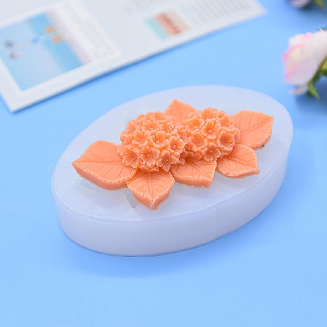 Hydrangea Flower Silicone Mould | 9.1x5.3cm Cake, Candle & Soap Mould