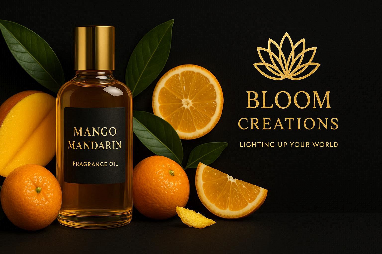 Mango Mandarin fragrance oil 100ml for candle making — sweet tropical scent