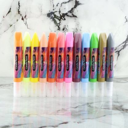 12 in 1 Candle Paint Set