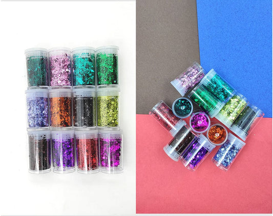 Craft Glitter Chunks — Multi-Use Sparkle Pieces for Candles Soap & Resin | Bloom Creations India
