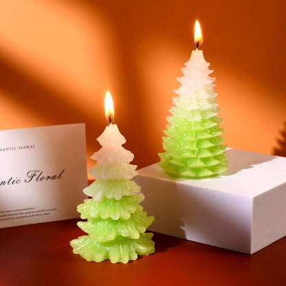 Christmas Tree Shaped Candle Mould large