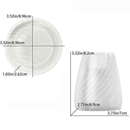 Striped Lines Texture Candle Holder Mould