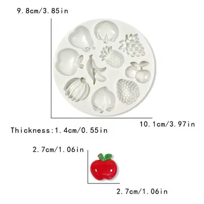 Fruit Silicone Mould – Multi-Fruit Shape Fondant, Chocolate & Resin Mould