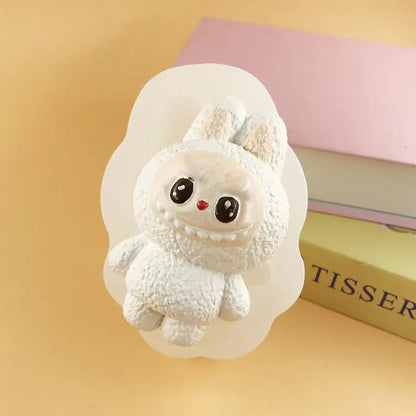 Labubu doll silicone mold for novelty candle making and resin crafts