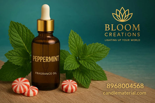 Peppermint fragrance oil for candle making — fresh cool minty scent