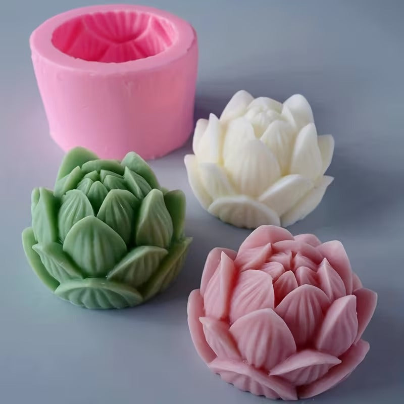 3D Lotus Flower Silicone Mold