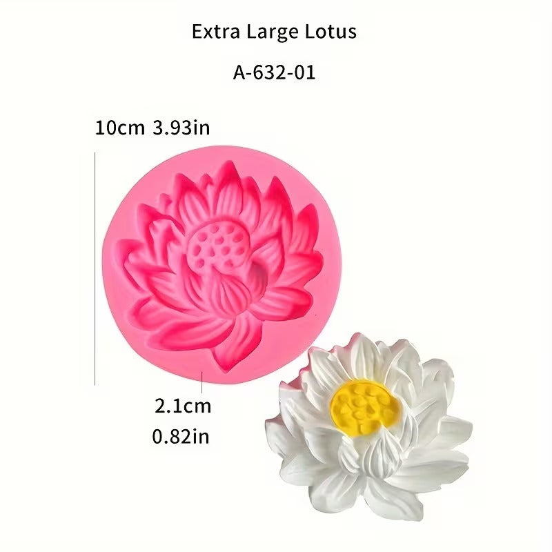 Extra Large Lotus silicone mold