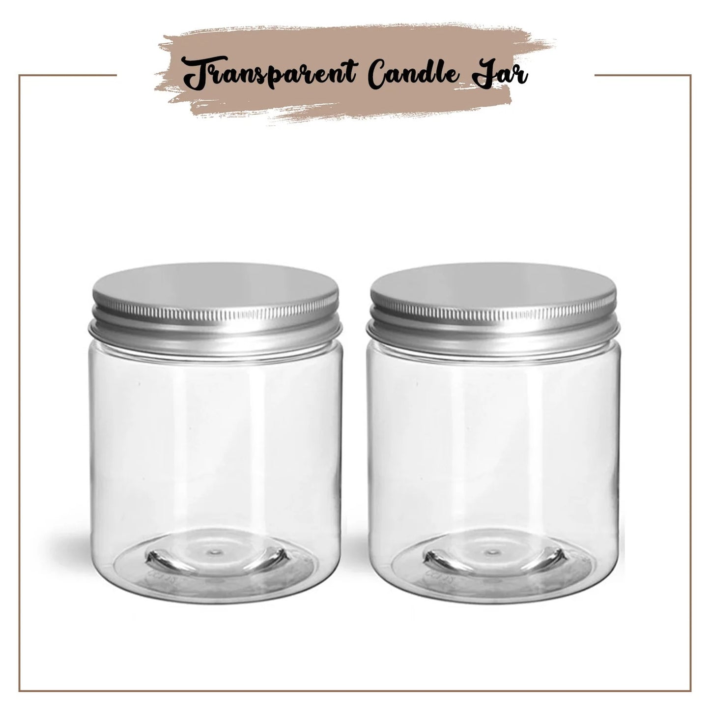 Transparent Candle Jar - 100 ML