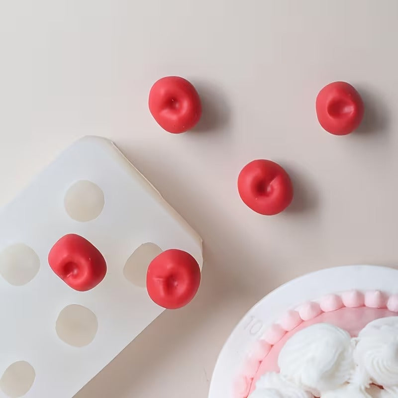 6-Cavity Cherry Silicone Mold - Mini Fruit Shape Mold for Soap, Candle Embeds & Resin