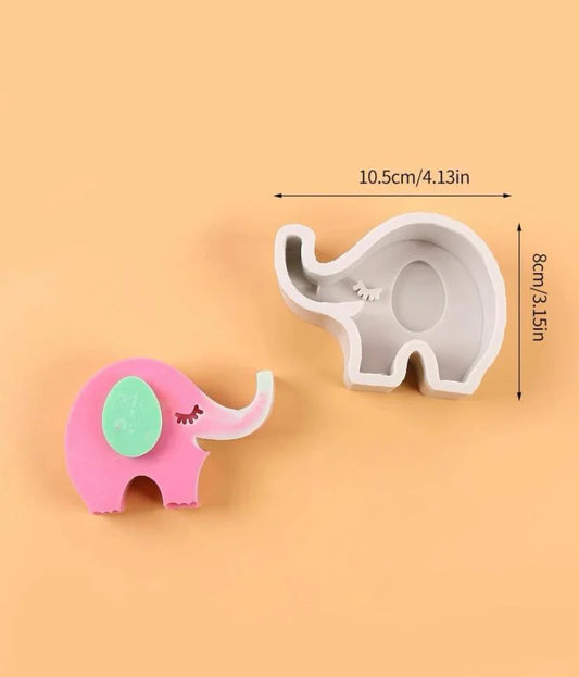 Elephant silicone mould for soap, candle, and decorative crafts