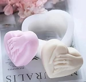 Bloom Creations heart silicone candle mold — food-grade for Valentine and anniversary candles