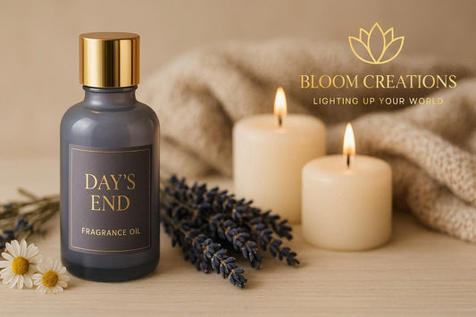 Day's End fragrance oil 100ml for candle making — calming evening scent