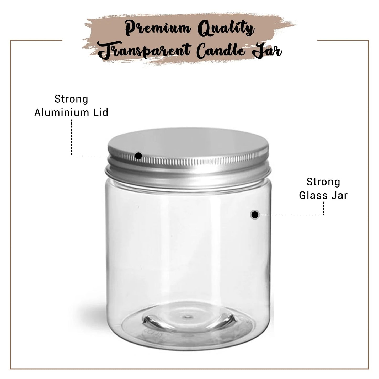 Transparent Candle Jar - 100 ML
