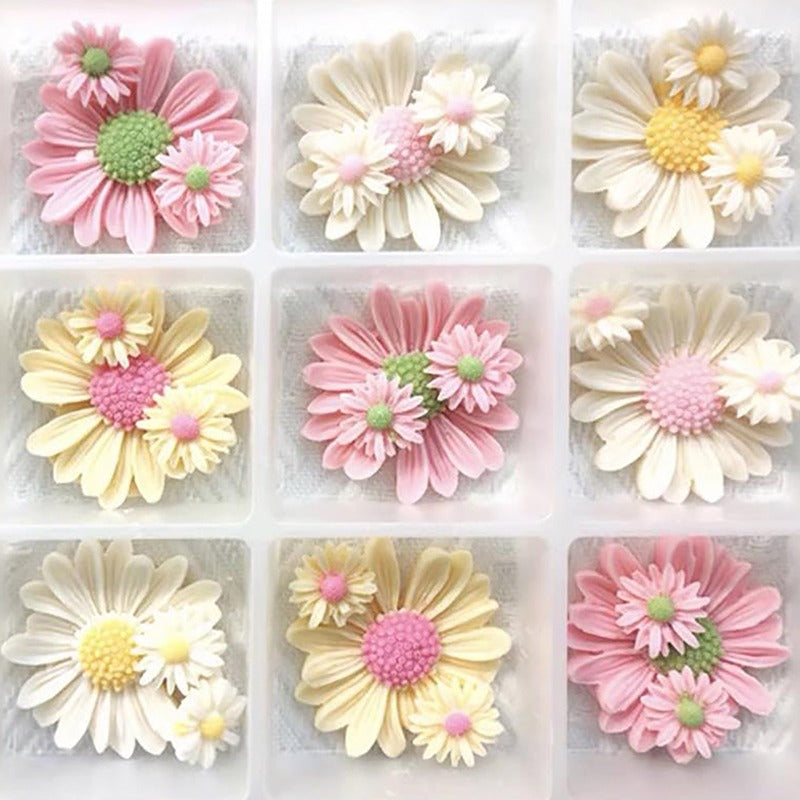 Aromatherapy Soap Mold For Candle Making Kit DIY Flower Handmade Candle Mold